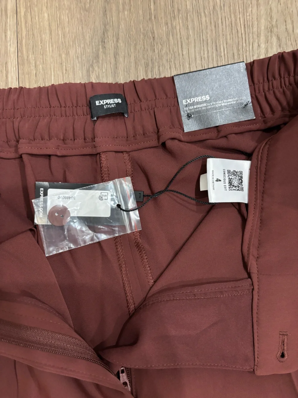 Express Wide Leg Trousers in Rust